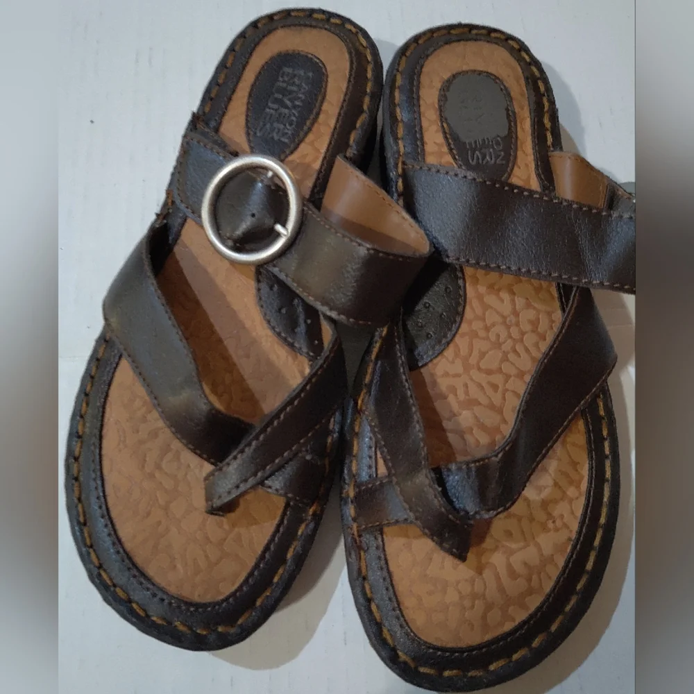 Canyon River Blues Mens Brown Leather Sandals Size‎ 7.5M 11894 Glen